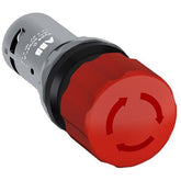Mushroom button 1+1 cast 30mm round red